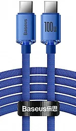 USB PD Кабель Baseus Crystal Shine 20V 5A USB Type-C - Type-C Cable Blue (CAJY000603)
