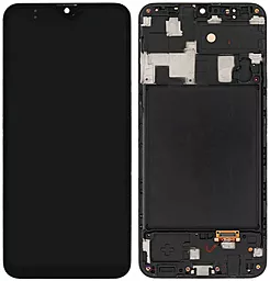 Дисплей Samsung Galaxy A20 A205 з тачскріном і рамкою, (TFT), Black