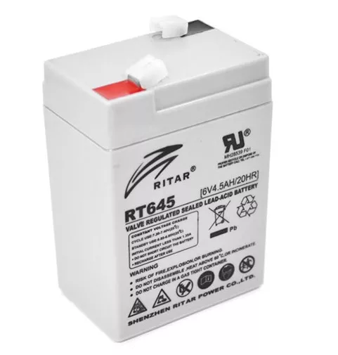 Аккумуляторная батарея Ritar 6V 4.5Ah (RT645) - фото 1