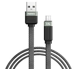 Кабель Remax RC-C083 Janker Series USB-A - micro USB 12w 2.4a 1м cable Black - фото Кабель Remax RC-C083 Janker Series USB-A - micro USB 12w 2.4a 1м cable Black