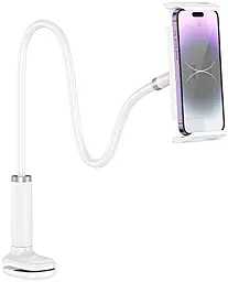 Настільний тримач Hoco HD10 Bamboo lazy stand White - фото Настільний тримач Hoco HD10 Bamboo lazy stand White
