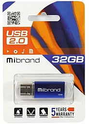 Флешка Mibrand Cougar 32GB USB 2.0 (MI2.0/CU32P1U) Blue - миниатюра 4