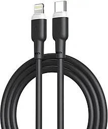 Кабель XO NB208A Liquid Silicone USB Type-C - Lightning 20w 3a 1м PD сable Black