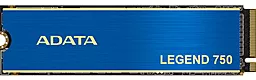 Накопичувач SSD ADATA Legend 750 1TB M.2 NVMe (ALEG-750-1TCS) - мініатюра 2