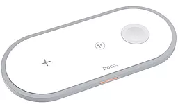 Бездротовий (індукційний) зарядний пристрій Hoco CW24 3-in-1 2a wireless charger white
