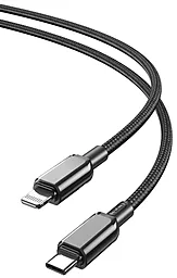 Кабель XO NB-Q250A USB Type-C - Lightning 27w 3a 1м PD сable Black - фото Кабель XO NB-Q250A USB Type-C - Lightning 27w 3a 1м PD сable Black