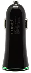 Автомобільний зарядний пристрій LDNio Double USB Car Charger DL-C28 + Lightning Cable Black