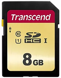 Карта пам'яті Transcend SDHC 8GB 500S Class 10 UHS-I U1 (TS8GSDC500S) - фото Карта пам'яті Transcend SDHC 8GB 500S Class 10 UHS-I U1 (TS8GSDC500S)