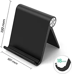 Настільнтий тримач Ugreen LP115 Multi-Angle Adjustable Portable Stand for iPad Black  - мініатюра 2