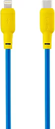 USB PD Кабель Gelius Full Silicon USB Type-C - Lightning CableYellow/Blue