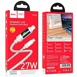Кабель Hoco U126 Lantern USB Type-C - Lightning 27w 3a 1.2м PD сable Gray - миниатюра 5 Кабель Hoco U126 Lantern USB Type-C - Lightning 27w 3a 1.2м PD сable Gray - миниатюра 5