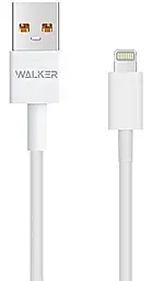 Кабель Walker C820 USB-A - Lightning 20w 3a 1м cable white - фото Кабель Walker C820 USB-A - Lightning 20w 3a 1м cable white