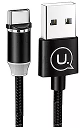 Кабель Usams U-Sure Magnetic USB-A - Type-C 12w 2.4a 1.2м cable Black (US-SJ159) - фото Кабель Usams U-Sure Magnetic USB-A - Type-C 12w 2.4a 1.2м cable Black (US-SJ159)