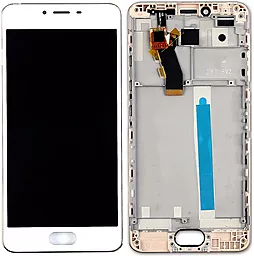 Дисплей Meizu M3s, M3s mini (Y685) с тачскрином и рамкой, Gold - фото Дисплей Meizu M3s, M3s mini (Y685) с тачскрином и рамкой, Gold