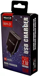 Сетевое зарядное устройство Walker WH-31 2.1a 2xUSB-A ports charger + Lightning cable black - миниатюра 4