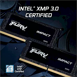 Оперативная память для ноутбука Kingston Fury 64 GB (2x32GB) SO-DIMM DDR5 4800 MHz FURY Impact (KF548S38IBK2-64) - миниатюра 4