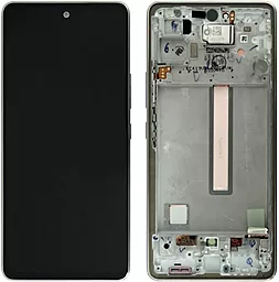 Дисплей Samsung Galaxy A53 A536 5G з тачскріном і рамкою, (TFT, без функції відбитка пальця), White