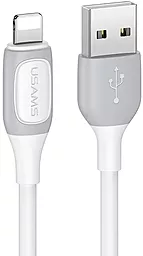 Кабель Usams SJ595 USB-A - Lightning 12w 2.4a 1м cable White - фото Кабель Usams SJ595 USB-A - Lightning 12w 2.4a 1м cable White