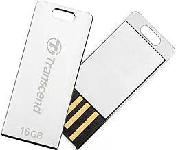 Флешка Transcend JetFlash T3S 16Gb (TS16GJFT3S) Metallic - фото Флешка Transcend JetFlash T3S 16Gb (TS16GJFT3S) Metallic