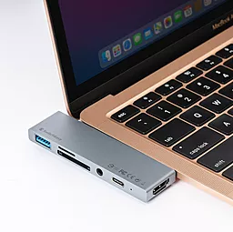 USB Type-C концентратор (хаб) мультипортовий SwitchEasy SwitchDrive 6-in-1 HUB-Cable (GS-109-229-253-101) - мініатюра 9