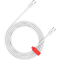 Кабель Canyon USB Type-C - Type-C 100w 5a 2м PD cable white (CND-CC100AB20W) - фото Кабель Canyon USB Type-C - Type-C 100w 5a 2м PD cable white (CND-CC100AB20W)