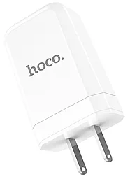 Мережевий зарядний пристрій Hoco C45 Cool Rotary Multistandart (2USB, 2.4A) White - мініатюра 4