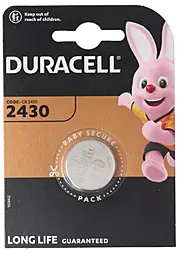 Батарейки Duracell CR2430 Li-ion BL 1шт