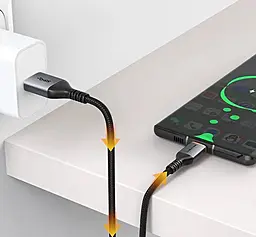 Кабель Cabletime USB-A - Type-C 15w 3a 1м cable Black (CA40H) - миниатюра 3 Кабель Cabletime USB-A - Type-C 15w 3a 1м cable Black (CA40H) - миниатюра 3