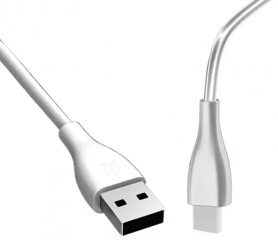 Кабель WUW X103 USB-A - Type-C 12w 2.4a 1м cable White - фото 1