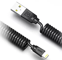 Кабель Remax Radiance PRO USB-A - Lightning 12w 2.4a 0.4м cable Black (RC-117i) - фото Кабель Remax Radiance PRO USB-A - Lightning 12w 2.4a 0.4м cable Black (RC-117i)