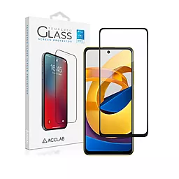Защитное стекло ACCLAB Full Glue для Xiaomi Poco M4 Pro 5G Черное (1283126518959)