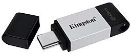 Флешка Kingston DataTraveler 80 64 GB USB-C 3.2 (DT80/64GB) - фото Флешка Kingston DataTraveler 80 64 GB USB-C 3.2 (DT80/64GB)