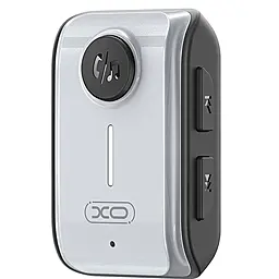 Bluetooth адаптер XO BCC15 Car AUX BT5.3 Receiver gray - фото Bluetooth адаптер XO BCC15 Car AUX BT5.3 Receiver gray