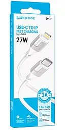Кабель Borofone BX101 Creator USB Type-C - Lightning 27w 3a 1м PD сable White - миниатюра 5 Кабель Borofone BX101 Creator USB Type-C - Lightning 27w 3a 1м PD сable White - миниатюра 5