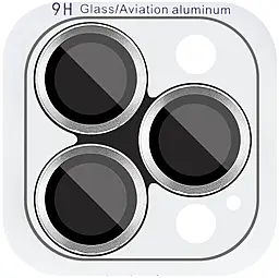 Защитное стекло Epik Metal Classic на камеру для Apple iPhone 16 Pro, iPhone 16 Pro Max Silver - фото Защитное стекло Epik Metal Classic на камеру для Apple iPhone 16 Pro, iPhone 16 Pro Max Silver