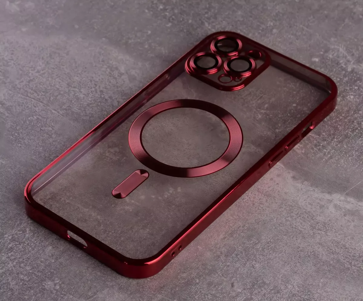 Чехол 1TOUCH Shining Full Camera with MagSafe для Apple iPhone 13 Pro Red - фото 3