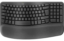 Клавіатура Logitech Wave Keys Bluetooth/Wireless Black (920-012304) - мініатюра 2 Клавіатура Logitech Wave Keys Bluetooth/Wireless Black (920-012304) - мініатюра 2