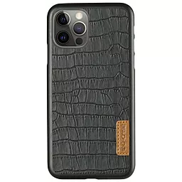 Чехол G-Case Crocodile Dark series для Apple iPhone 12 Pro Max (6.7") Черный