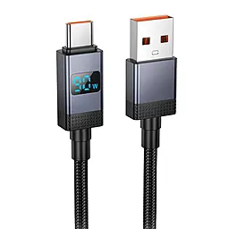 Кабель Hoco X118 USB-A - Type-C 90w 5a 1м cable Black - фото Кабель Hoco X118 USB-A - Type-C 90w 5a 1м cable Black