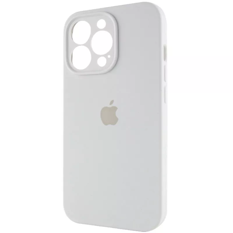 Чехол Silicone Case Full Camera для Apple iPhone 14 Pro White - фото 3