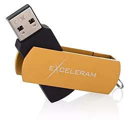Флешка Exceleram 64GB P2 Series USB 2.0 (EXP2U2GOB64) Gold - мініатюра 2