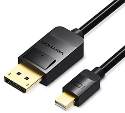 Видеокабель mini DisplayPort - DisplayPort v1.2 4k 60hz 2m black (HAABH) Vention - фото Видеокабель mini DisplayPort - DisplayPort v1.2 4k 60hz 2m black (HAABH) Vention
