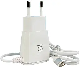 Мережевий зарядний пристрій WUW T46 2.1a 2xUSB-A home chager + Lightning cable white - фото Мережевий зарядний пристрій WUW T46 2.1a 2xUSB-A home chager + Lightning cable white