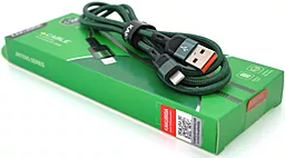 Кабель iKaku KSC-458 JINTENG USB-A - Lightning 12w 2.4a 1.2м cable Green - фото Кабель iKaku KSC-458 JINTENG USB-A - Lightning 12w 2.4a 1.2м cable Green