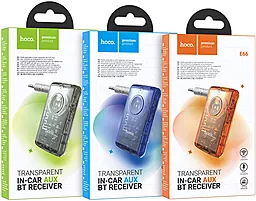 Блютуз-адаптер Hoco E66 Transparent Discovery Edition AUX BT Receiver Dark blue - мініатюра 5 Блютуз-адаптер Hoco E66 Transparent Discovery Edition AUX BT Receiver Dark blue - мініатюра 5