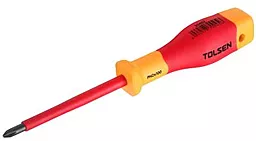 Отвёртка Tolsen Premium диэлектрическая VDE (+PZ3) - фото Отвёртка Tolsen Premium диэлектрическая VDE (+PZ3)