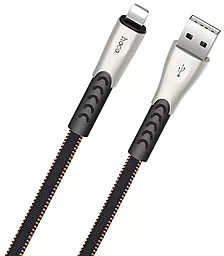 Кабель USB Hoco U48 Superior Speed Charging Lightning Cable Black - миниатюра 2