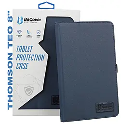 Чехол для планшета BeCover Slimbook для Thomson TEO 8" Deep Blue (710131) - фото Чехол для планшета BeCover Slimbook для Thomson TEO 8" Deep Blue (710131)