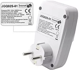 Измеритель мощности Intertek JGQ02S-01 16а 3680 Вт - миниатюра 5 Измеритель мощности Intertek JGQ02S-01 16а 3680 Вт - миниатюра 5