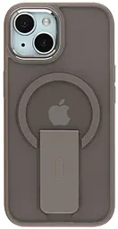 Чехол Viva FlexGuard Magnetic Ring Stand для Apple iPhone 15 Titanium - фото Чехол Viva FlexGuard Magnetic Ring Stand для Apple iPhone 15 Titanium